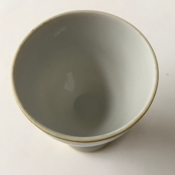 Vintage Porcelain Floral Gold Gilded Egg Cups Yellow White Flowers Pink Blue - Picture 4 of 15